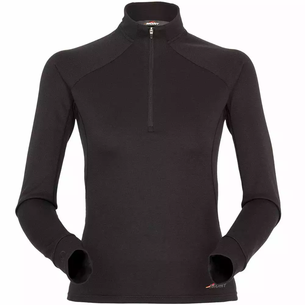 MONT Power Dry Long Sleeve Zip Polo Women